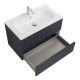База под раковину Cezares подвесная с двумя выкатными ящиками, Grafito, 800x457x500, DUET-N-800-2C-SO-GR-P