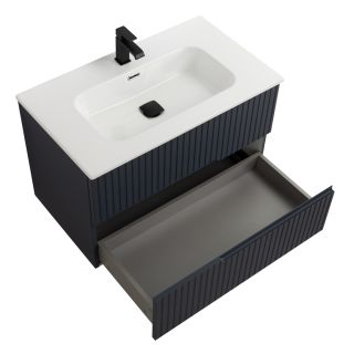 База под раковину Cezares подвесная с двумя выкатными ящиками, Grafito, 800x457x500, DUET-N-800-2C-SO-GR-P