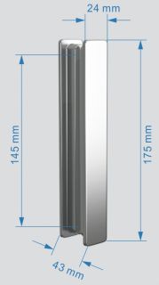 Душевая дверь ABBER Sonnenstrand 120см хром AG07120