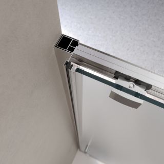 Душевая дверь BelBagno LUCE-BF-1-120-P-Cr хром