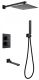 Душевая система ABBER Daheim с термостатом чёрный матовый AF8250B