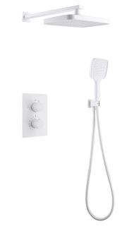 Душевая система ABBER Weiss Insel AF8051W с термостатом белый
