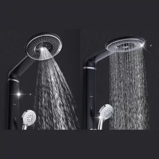 Душевая стойка Gappo G2417 чёрный/хром