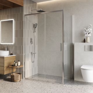 Душевой уголок BelBagno LUCE-AH-1-130/80-C-Cr хром