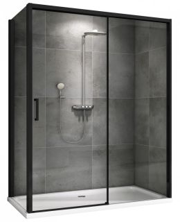 Душевой уголок ABBER Komfort AG93160B-S102B 160x100см чёрный