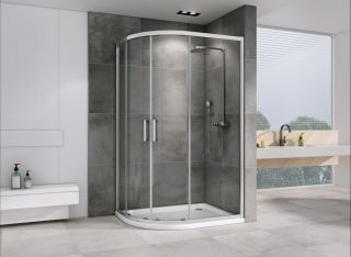 Душевой уголок ABBER Schwarzer Diamant AG01190 100x90см хром