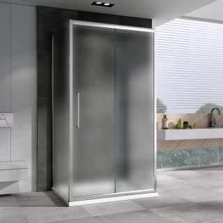 Душевой уголок ABBER Schwarzer Diamant AG30100MH-S50M-S50M 100x50см хром