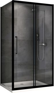 Душевой уголок ABBER Schwarzer Diamant AG30110BH-S50B 110x50см чёрный