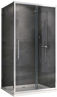 Душевой уголок ABBER Schwarzer Diamant AG30110H-S70 110x70см хром