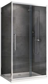 Душевой уголок ABBER Schwarzer Diamant AG30110H-S75 110x75см хром