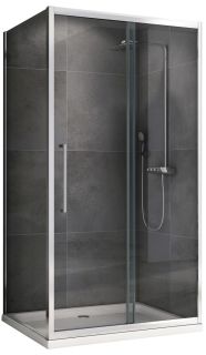 Душевой уголок ABBER Schwarzer Diamant AG30120H-S80 120x80см хром