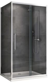 Душевой уголок ABBER Schwarzer Diamant AG30140H-S80 140x80см хром