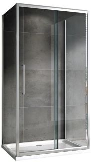 Душевой уголок ABBER Schwarzer Diamant AG30160H-S90-S90 160x90см хром