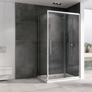 Душевой уголок ABBER Schwarzer Diamant AG30160H-S90 160x90см хром