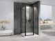 Душевой уголок ABBER Sonnenstrand 100x80см чёрный AG04100BS-S80B