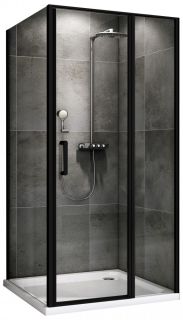 Душевой уголок ABBER Sonnenstrand AG04100BS-S75B 100x75см чёрный