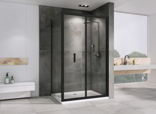 Душевой уголок ABBER Sonnenstrand AG07090B-S75B 90x75см чёрный