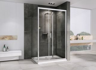 Душевой уголок ABBER Sonnenstrand AG07110-S75 110x75см хром