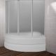 Шторка на ванну Bas Алегра R 1500х1000  (4 ств. пластик) правая