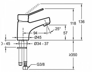 Смеситель для раковины Jacob Delafon EO E24158RU-CP