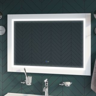 Зеркало с подсветкой IDDIS Oxford ЗЛП112 100см белый матовый