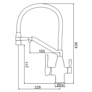 Смеситель для кухни Frap F4397-5 сатин