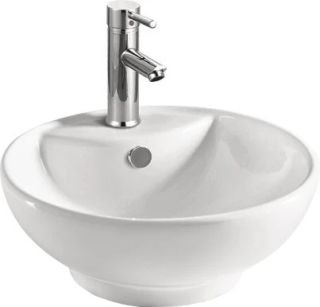 Раковина накладная SantiLine SL-1067 46см белый