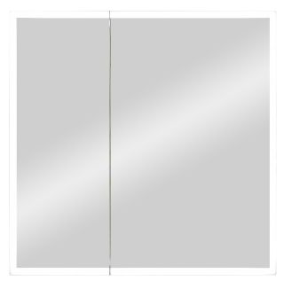 Зеркало-шкаф с подсветкой Continent Reflex МВК027 80см белый