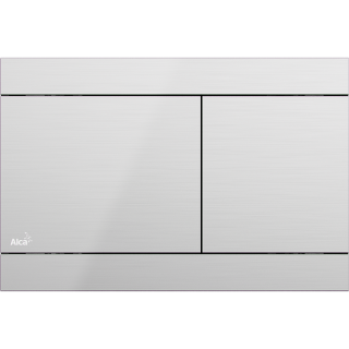 Кнопка смыва AlcaPlast FLAT для инсталляции хром матовый FUN-INOX