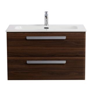 База под раковину Cezares подвесная с двумя выкатными ящиками, Орех шоколад Софт, 800x457x500, ECO-CER-N-800-2C-SO-NCS-P