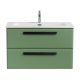 База под раковину Cezares подвесная с двумя выкатными ящиками, Фисташковый Софт, 800x457x500, ECO-CER-N-800-2C-SO-PS-P