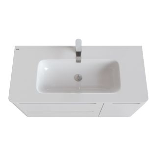 Тумба с раковиной IDDIS Edifice подвесная 100см белый EDI10W1i95K