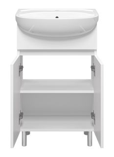 Напольная тумба под раковину Misty Элегия 55см белый