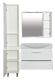 Зеркальный шкаф с подсветкой Misty Элвис 85см правый белый
