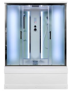 Душевая кабина AvaCan EM4516 с LED-подсветкой 160x85 см