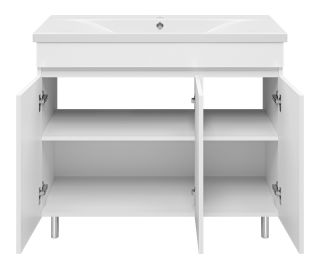 Напольная тумба под раковину Misty Енисей 100см белый