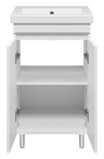 Напольная тумба под раковину Misty Енисей 50см белый