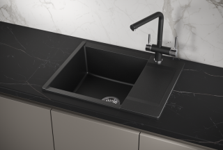 Мойка кухонная Granula 6202, ШВАРЦ