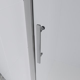 Душевая дверь Veconi Evo 100 CH, 1800x1950, хром, стекло прозрачное