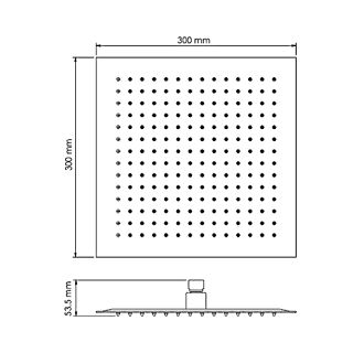 Верхний душ Frap F28-3 хром