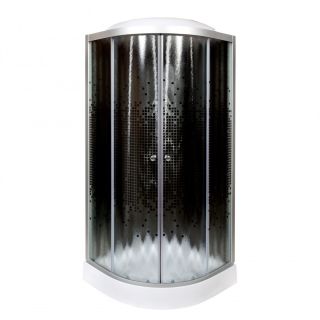 Душевая кабина Deto L 801 с гидромассажем BLACK 100х100х215 см