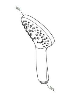 Душевая лейка Am.pm Gem F0290100 110 мм