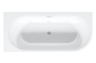 Акриловая ванна Riho Desire Corner Glossy Sparkle System LED B087004005 R 184x84см с аэромассажем и подсветкой белый