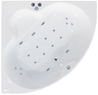 Гидромассажная ванна Royal Bath Fanke De Luxe 140x140см белый RB581200DL