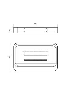 Мыльница с держателем Wonzon & Woghand WW-9524 хром