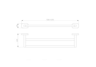 Вешалка для полотенец Wonzon & Woghand Graffity WW-9311 тёмный графит