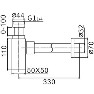 Сифон для раковины Frap F80-2
