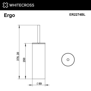 Ёршик напольный WHITECROSS Ergo ER2274GM оружейная сталь