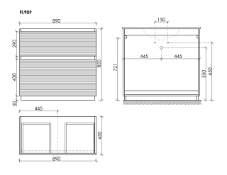 Тумба напольная под раковину Sancos Folk Floor FL90FCP 90 см капучино