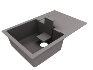 Крышка для слива Florentina Ривьера серый шёлк